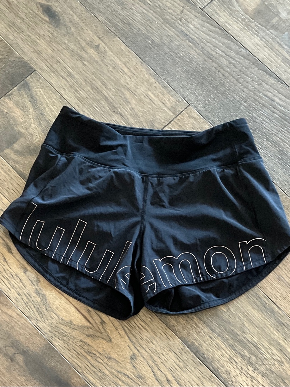 lululemon athletica Black Active Run Shorts with Logo
